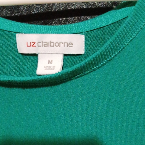 Liz Claiborne Emerald Long Sleeve Top - Picture 2 of 2